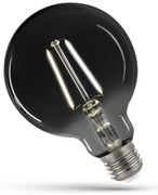 Toolight - LED žiarovka neutrálna biela E27 230V 4,5W, dymové sklo, OSW-01128