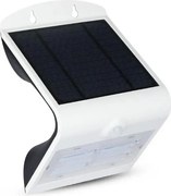 LED Solárne nástenné svietidlo so senzorom LED/3W/3,7V 3000/4000K IP65 biela