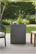 Kvetináč ELEMENTO, sklolaminát, šírka 59 cm, sivá