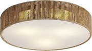 Japandi stropné svietidlo prírodné s tienidlom 46cm 3-svetlá - Luz