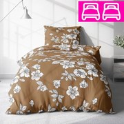 Bavlnené obliečky Homa TILDA BEIGE 4-dielna sada 140x200 cm