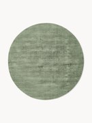 Okrúhly ručne tkaný koberec z viskózy Jane