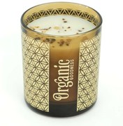 Organická vykurovacia sviečka Sage & Lavender 200 g v skle so zlatou fóliou