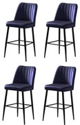 Súprava barových stoličiek Vento Sax Blue, 4 ks, 4 ks