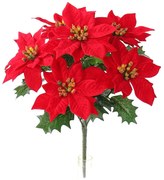 Umelá vianočná Poinsettia červená, 30 cm