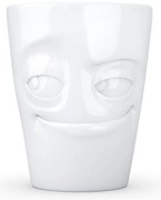 Biely šibalský porcelánový hrnček s uškom 58products