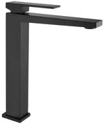 Sapho Sapho, LATUS 25 stojánkova umývadlová batéria bez výpuste, vysoká, čierna matná, 1102-04B