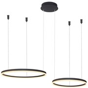 Azzardo AZ4978 - LED Stmievateľný luster na lanku HALO LED/90W/230V čierna + DO