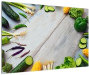 Obraz zeleniny (90x60 cm)