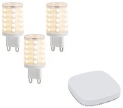 Sada 3 inteligentných stmievateľných LED žiaroviek G9 2,5 W 250 lm 2700 K – 6500 K vrátane Zigbee Smart Hub