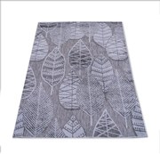 Koberec Modena lístky sivý