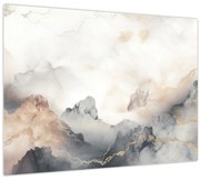 Obraz - Abstrakcia hôr s textúrou mramoru (70x50 cm)