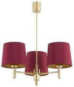 Argon 6266 - Luster na tyči PONTE PLUS 3xE27/15W/230V červená