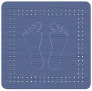 Protiskluzová podložka do vany Kleine Wolke Foot modrá 55x55 cm 4388720002