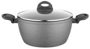 Florina Hrniec s pokrievkou Lava Stone MG, 24 cm, 4 l, šedá