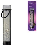 Solárna lampa LANTERN GREY 46 cm sivá