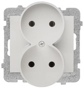 Dvojzásuvka Sigma GP-2D/M.BI  B/U