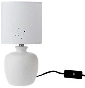 Keramická stolná lampa Galaxy, biela, 13 x 26,5 x 13 cm