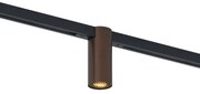 Moderný reflektor tmavý bronz pre koľajnicový systém 1-fázový GU10 35mm - Slimline Nubee Honey