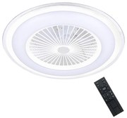 Brilagi - LED Stmievateľné svietidlo s ventilátorom RONDA LED/48W/230V biela + DO
