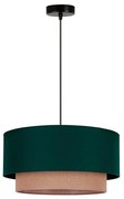 Duolla - Luster na lanku BOHO 1xE27/15W/230V pr. 45 cm zelená/hnedá