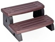 Schody do vírivky WATERWAY - bark (hnedé), unesú až 363 kg, protišmykové a UV odolné