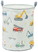 A Little Lovely Company - úložný kôš na hračky - vozidlá