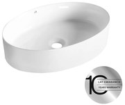 Laveo Desna, umývadlo na dosku 480x340x110 mm, biela lesklá, LAV-VUD_6248