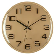 Karlsson 6022GD dizajnové nástenné hodiny zlaté,priemer 30 cm