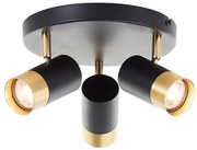 Brilliant - LED Bodové svietidlo VIGOLO 3xGU10/5W/230V čierna/zlatá