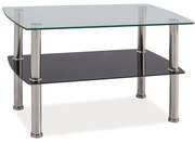 Konferenčný stolík Irene, číra / čierna