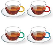 SIMAX EVA COLOR POHÁR S PODŠÁLKOU 0,25L 4 KUSY