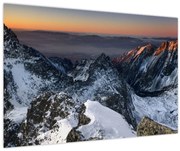 Obraz - Východ slnka v horách (90x60 cm)