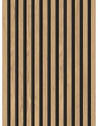 Mexen Lam-B, akustické stenové lamely 275 × 30 cm, HDF doska 4 mm, technická dyha, borovica klasická, S100-275307-3015-012