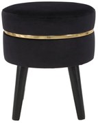 Čierna polstrovaná stolička Mauro Ferretti Paris