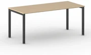 Stôl Square s čiernou podnožou 1800 x 800 x 750 mm, buk