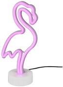 Biela LED stolová lampa (výška 29 cm) Flamingo - Trio