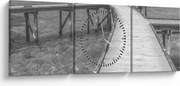 Obraz - Maledivy (s hodinami) (90x30 cm)