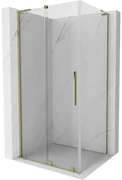Mexen Velar L, sprchový kút s posuvnými dverami 110 x 85 cm, 8mm číre sklo, zlatá lesklá, 871-110-085-03-50