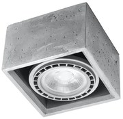 Stropné svietidlo Quatro, 1x betónové tienidlo
