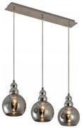 Luster na lanku AKSO 3xE14/40W/230V matný chróm