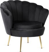 PROXIMA.store - Glamour kreslo ANGEL FARBA: čierna