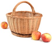 Nákupný kôš prútený Kvinna II.š. 35x hl. 26 x v. 17/27(cm)