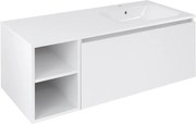 Sapho Sapho, LOREA skrinka 120x46x51,5cm (30P+90cm), pravá, biela matná, LE090-3131-R-04