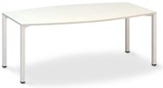 Konferenčný stôl ProOffice 80/110 x 200 x 74,2 cm, biela