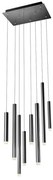 Redo 01-2048 - LED Luster na lanku MADISON 8xLED/4W/230V čierna