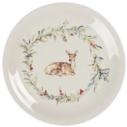 Keramický jedálenský tanier Dearly Christmas - Ø 28 cm