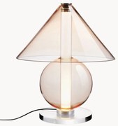 Stmievateľná ručne fúkaná stolová LED-lampa Fragile