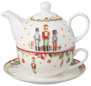 Tea for One s Luskáčikmi Chris Nutc v darčekovej krabičke - 16*14*13 cm / 420 ml