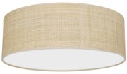 Stropné svietidlo Marshall, 1x ratanové tienidlo, (biele plexisklo), (fi 50cm)